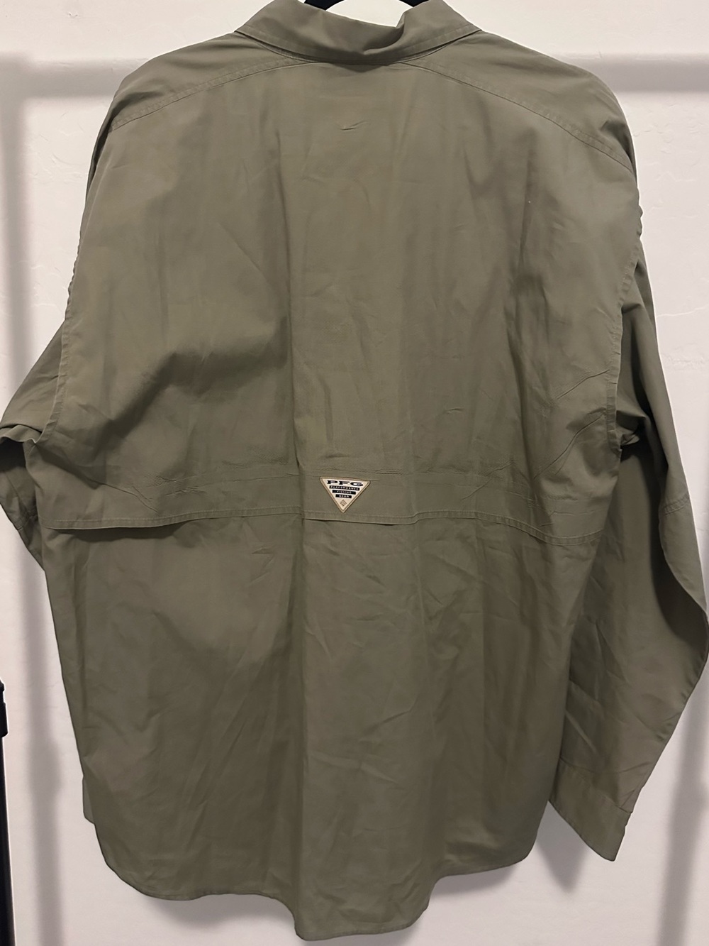Columbia Men's Long-Sleeve Shirt - Olive - Picture 2 of 6